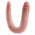 King Cock U-Shaped Large Double Trouble Dildo Blank