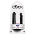 King Cock U-Shaped Large Double Trouble Dildo Zwart