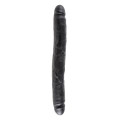 King Cock 12 Inch Slim Double Dildo Zwart