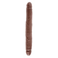 King Cock 12 Inch Slim Double Dildo Bruin
