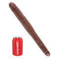 King Cock 16 Inch Tapered Double Dildo Bruin
