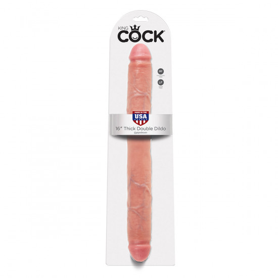 King Cock 16 Inch Thick Double Dildo Blank
