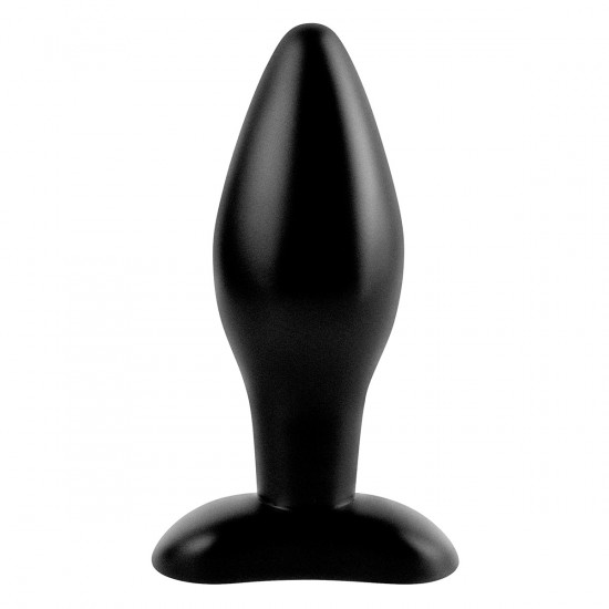 Medium Silicone Buttplug Zwart