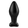 Large Silicone Butt Plug Zwart