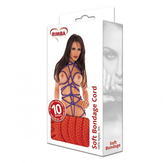 Soft Bondage Touw 10 Meter Rood