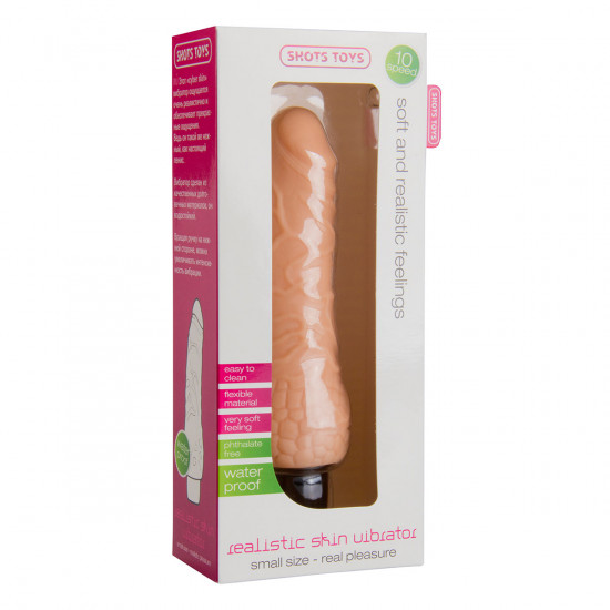 Shots Toys Realistic Skin Vibrator Small Blank