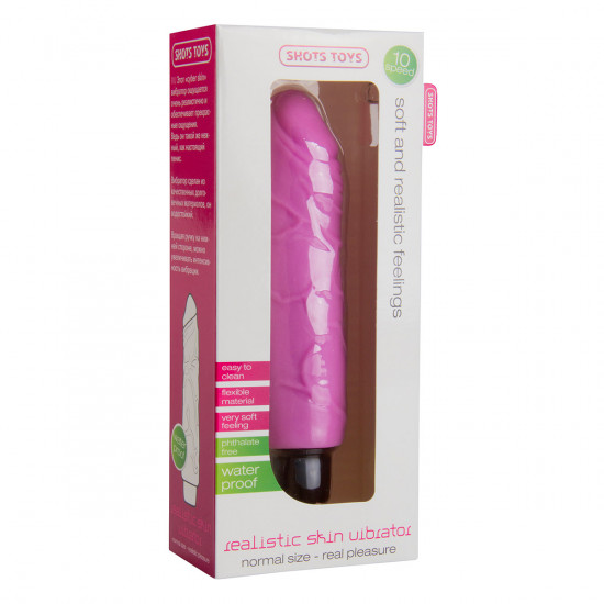 Shots Toys Realistic Skin Vibrator Medium Roze