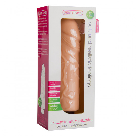 Shots Toys Realistic Skin Vibrator Large Blank