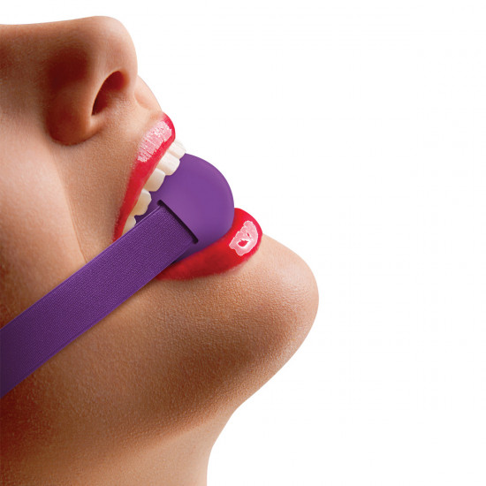 Ouch! Elastic Ball Gag Paars