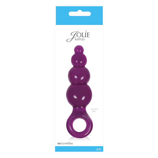 Jolie Ripples Buttplug Plum Medium