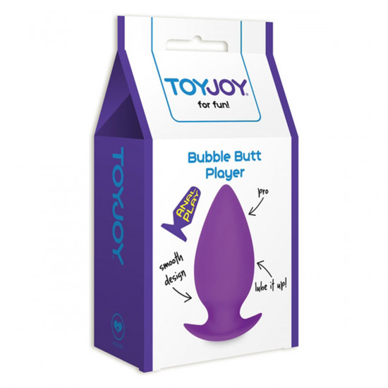Bubble Butt Player Expert Buttplug Paars Large