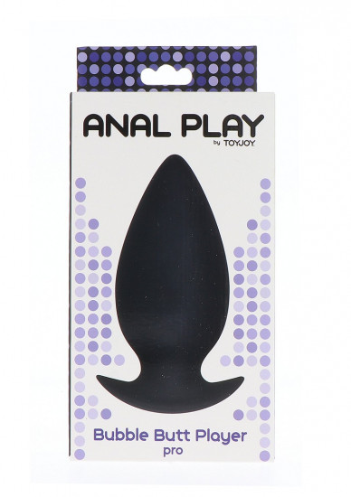 Bubble Butt Player Pro Buttplug Zwart XL