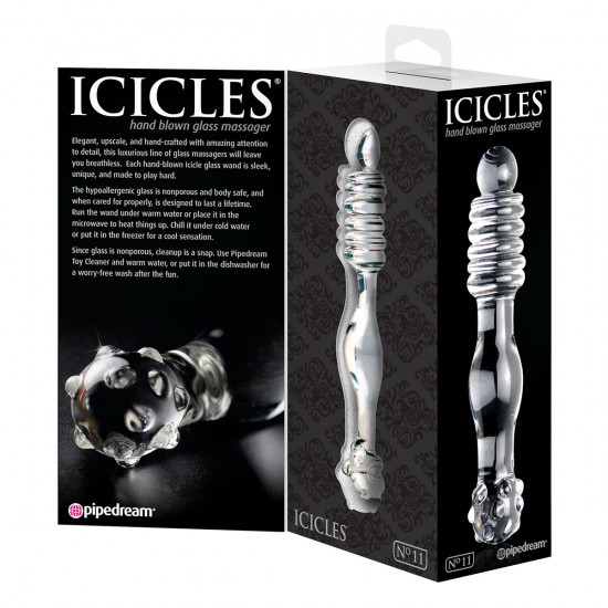 Icicles No. 11 Glazen Dildo Transparant