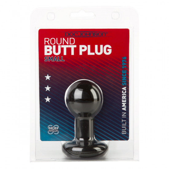Round Buttplug Small Zwart