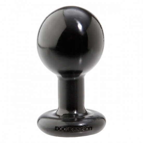Round Buttplug Medium Zwart