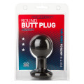 Round Buttplug Medium Zwart