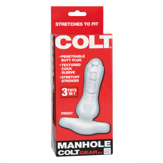 Colt Manhole 3 in 1 Buttplug Transparant