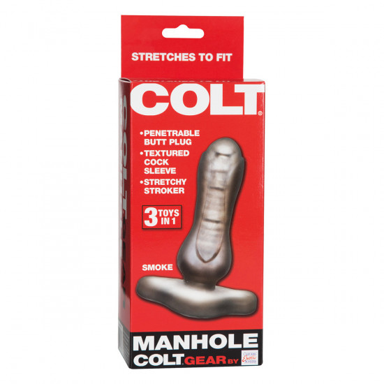 Colt Manhole 3 in 1 Buttplug Smoke