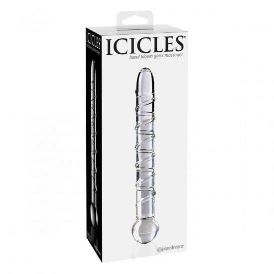 Icicles No. 1 Glazen Dildo Transparant
