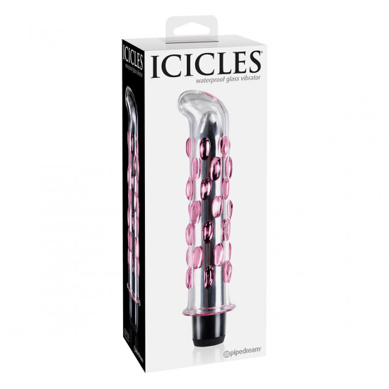Icicles No. 19 Glazen Vibrator Transparant