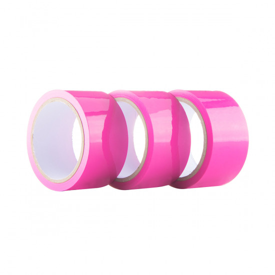 Ouch! 3-Pack Bondage Tape Roze