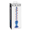 Icicles No. 22 Glazen Dildo Transp./Blauw/Rood