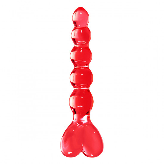 Icicles No. 32 Glazen Dildo Rood