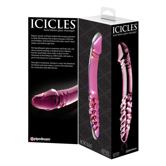 Icicles No. 57 Glazen Dildo Roze