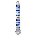 Icicles No. 50 Glazen Dildo Transparant met Blauw