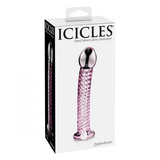 Icicles No. 53 Glazen Dildo Roze