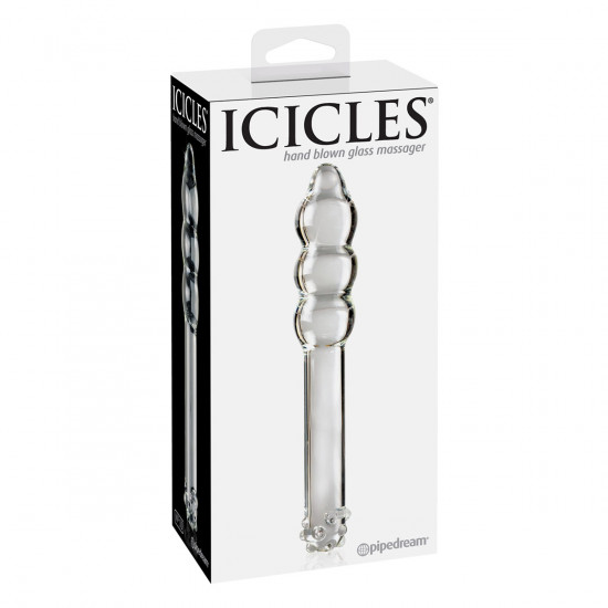 Icicles No. 10 Glazen Dildo Transparant
