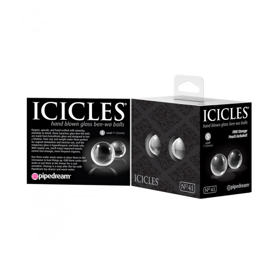 Icicles No. 41 Glazen Pleasure Balls Transparant