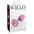 Icicles No. 48 Glazen Buttplug Roze