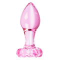Icicles No. 48 Glazen Buttplug Roze