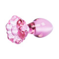 Icicles No. 48 Glazen Buttplug Roze