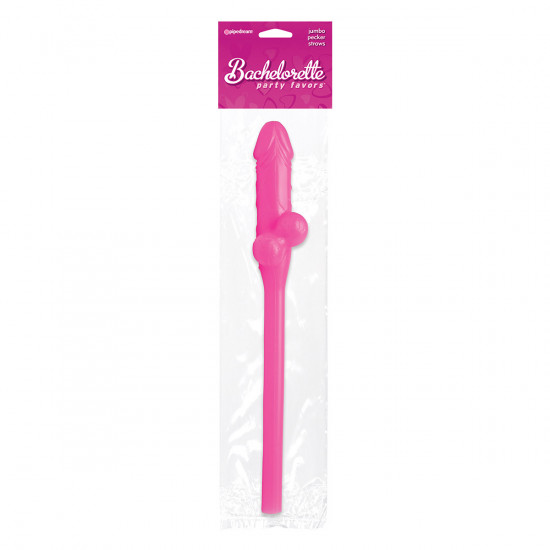 Bachelorette Jumbo Pecker Drink Rietje Roze