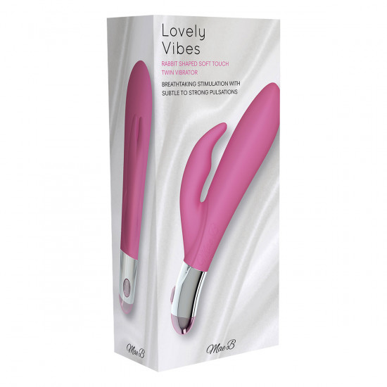 Mae B Lovely Vibes Twin Rabbit Vibrator Roze