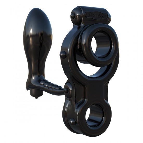 C-Ringz Ironman Ass-Gasm Cockring Zwart