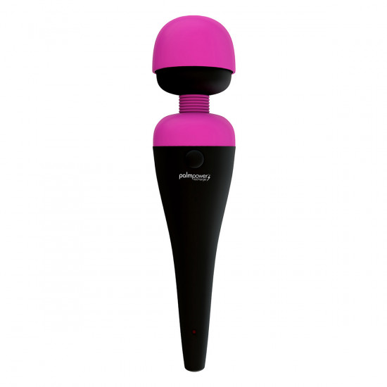 PalmPower Recharge Massage Vibrator Zwart/Roze