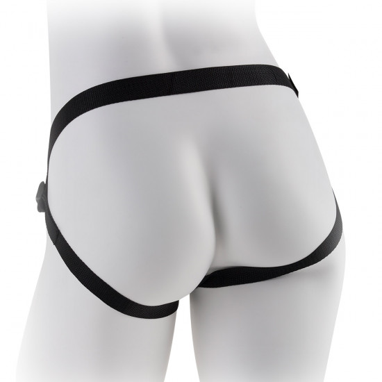 Fetish Stay-Put Strap On Harness Zwart