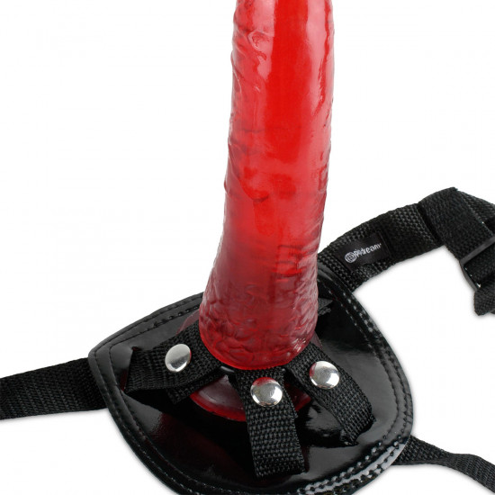 Fetish Stay-Put Strap On Harness Zwart