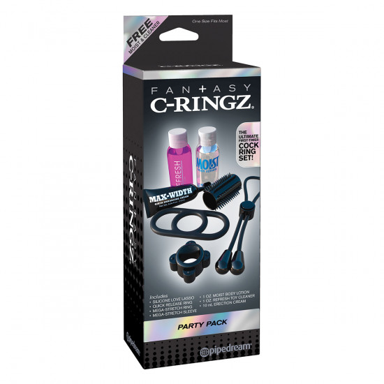 C-Ringz Party Pack Cockring Set Zwart