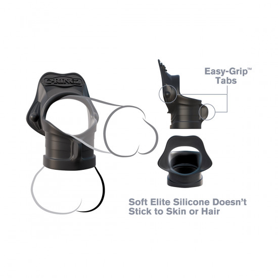 C-Ringz Rock-Hard Ring & Ball Stretcher Cockring Zwart