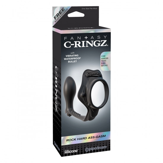 C-Ringz Rock Hard Ass-Gasm Cockring Zwart