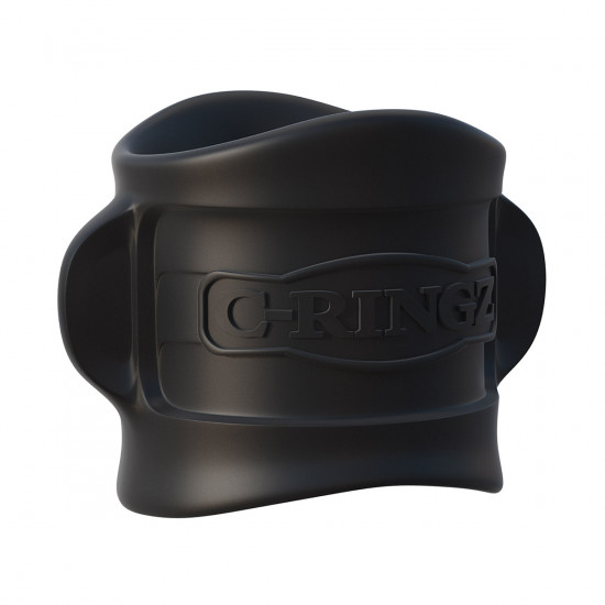 C-Ringz Silicone Ball Stretcher Cockring Zwart
