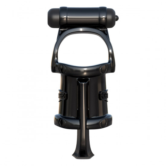 C-Ringz Vibrating Cock Pipe With Ball-Stretcher Cockring Zwart