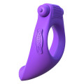 C-Ringz Vibrating Silicone Taint-Alizer Cockring Paars
