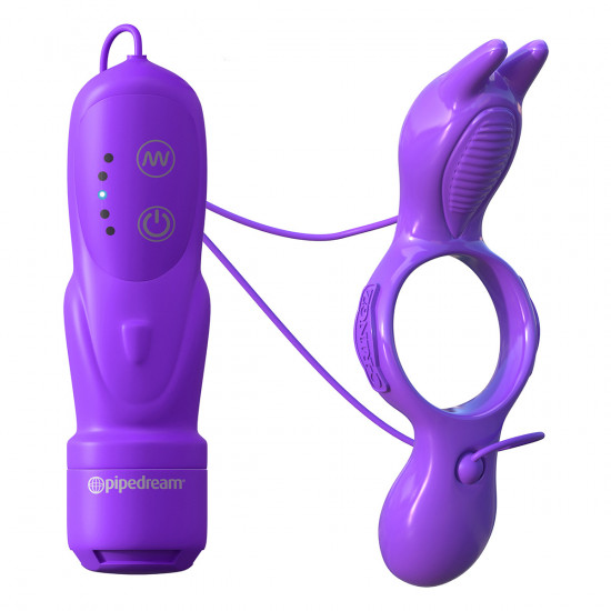 C-Ringz His and Hers Ultimate Rabbit Cockring Paars