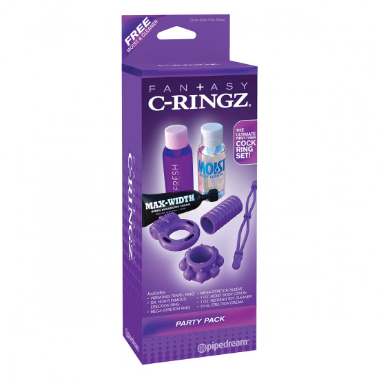 C-Ringz Party Pack Cockring set Paars