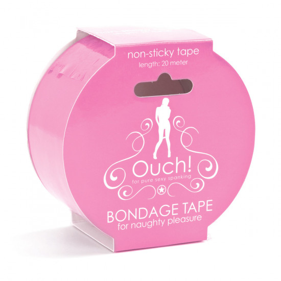 Ouch! Bondage Tape 20 Meter Licht Roze
